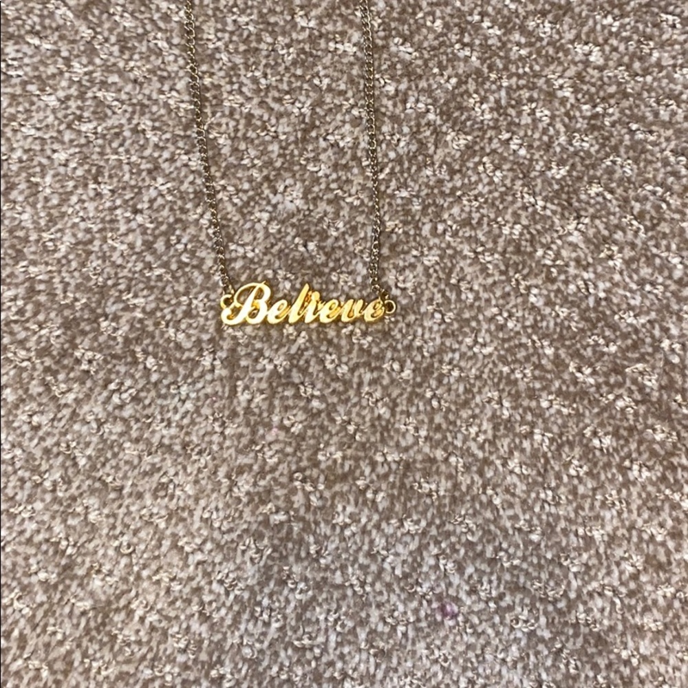 Believe necklace from Justin Bieber concert!